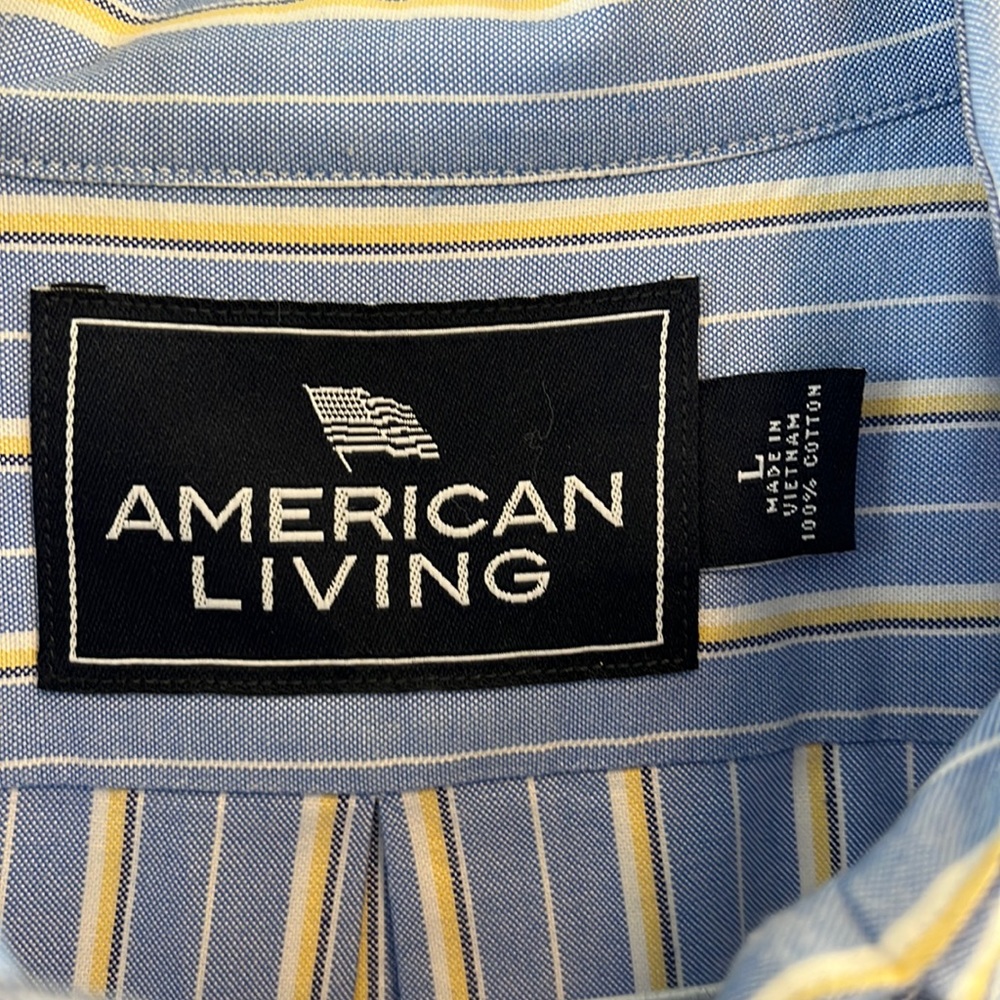 gently used American living size large dress shirt men